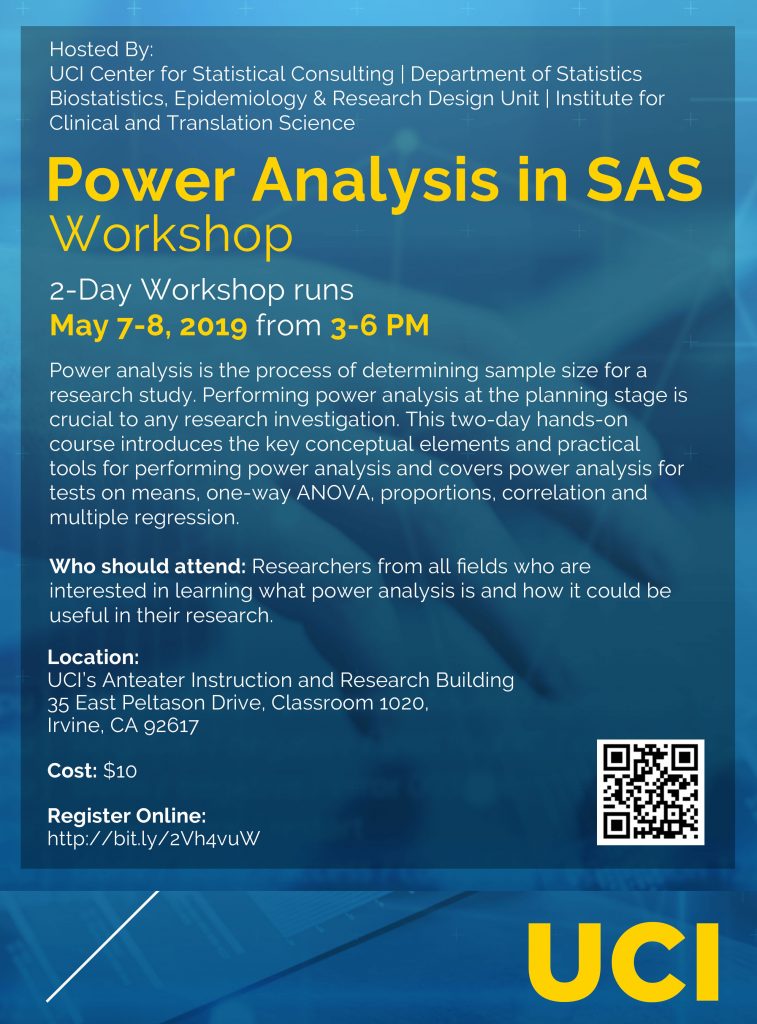 Image of Flyer for Power Analysis in SAS